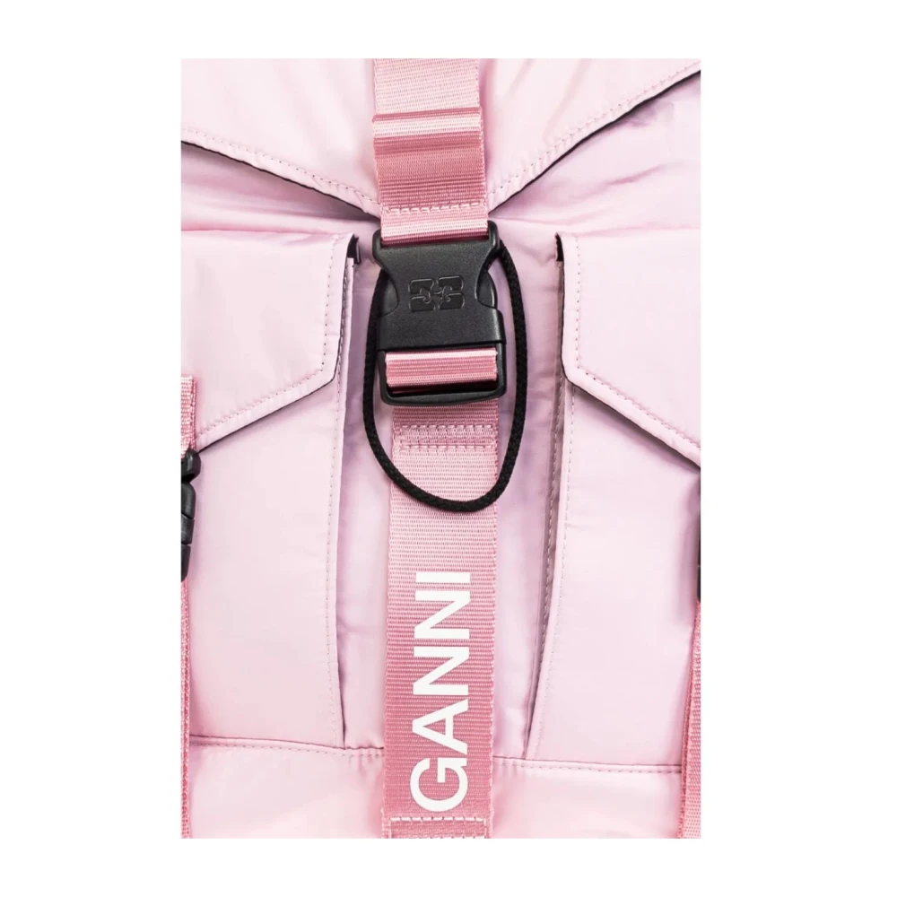 Ganni Technische Rugzak Pink Dames