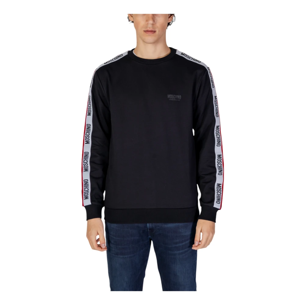 Moschino Heren Sweatshirt Herfst Winter Collectie Katoen Black Heren