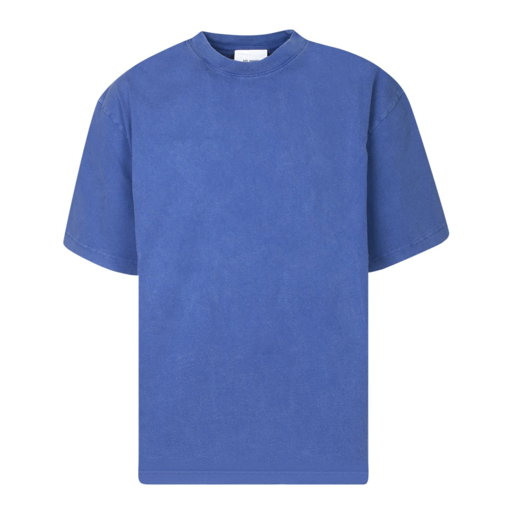 Axel Arigato T-shirt met Geborduurde Typo Blue Heren