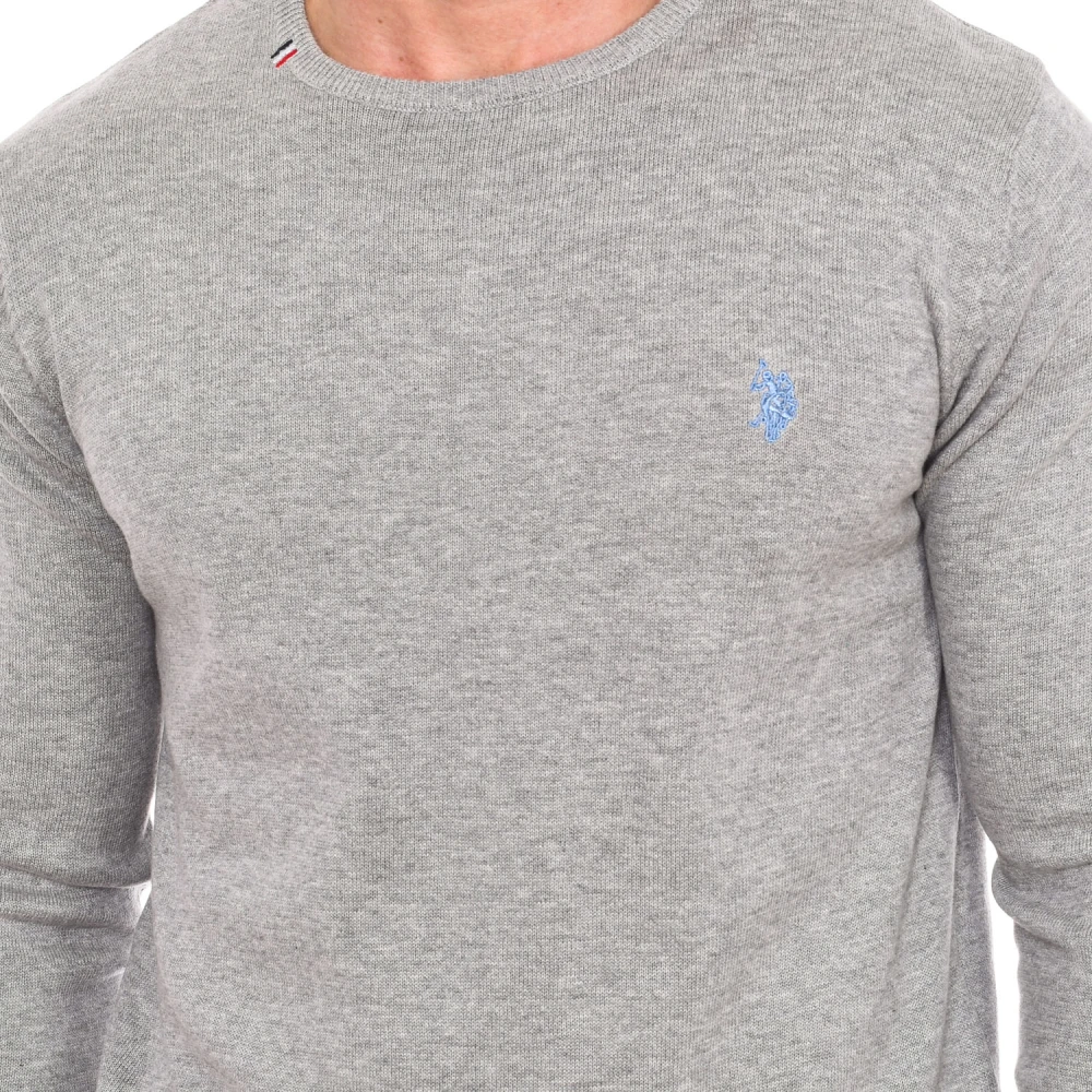 U.s. Polo Assn. Ronde Hals Lange Mouw Trui Gray Heren