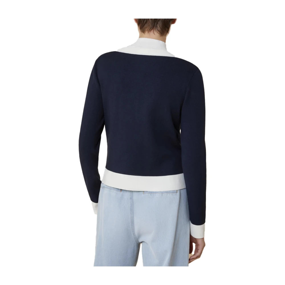Pennyblack Viscose Vest Cardigan Blue Dames