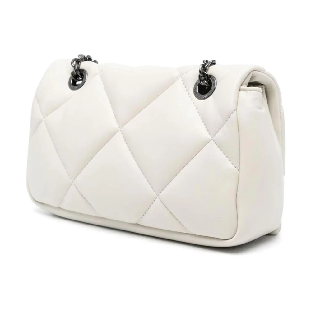 Emporio Armani Gewatteerde Schoudertas Ivory Beige Dames