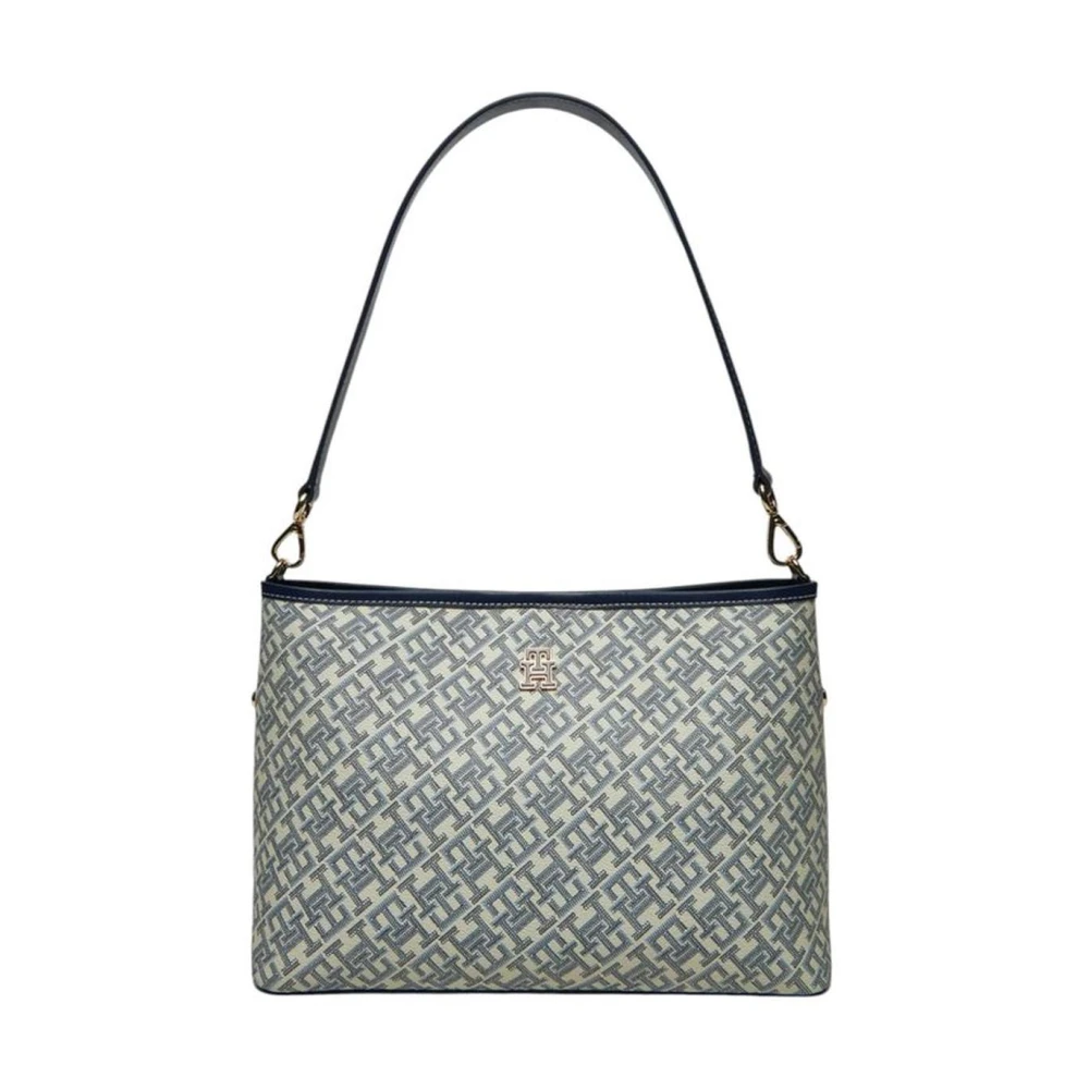 Tommy Hilfiger Klassieke Polyurethaan Handtas voor Vrouwen Blue Dames