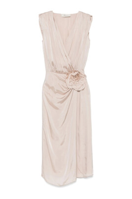 pink-floral-v-neck-sleeveless-dress