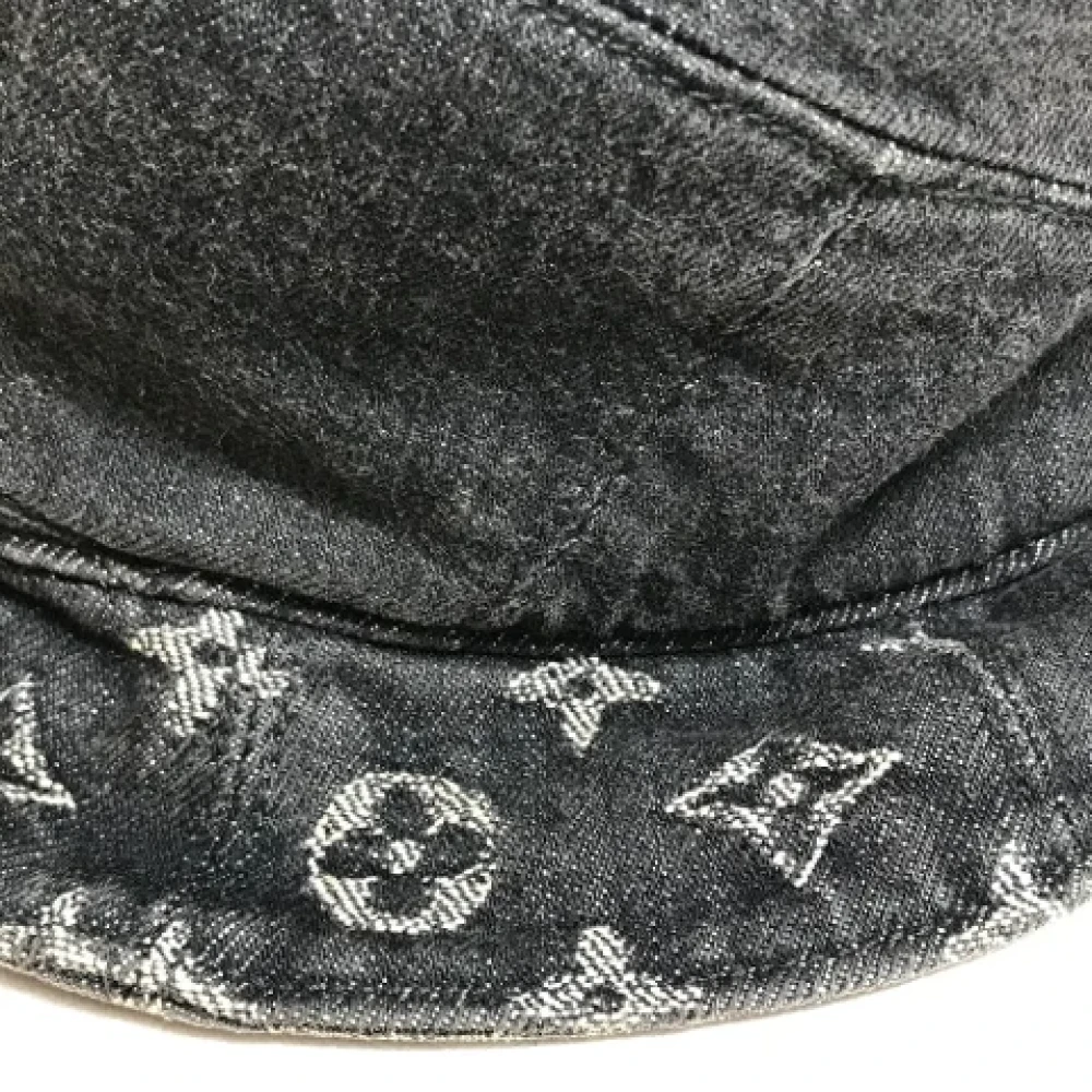 Louis Vuitton Vintage Pre-owned Cotton hats Black Dames