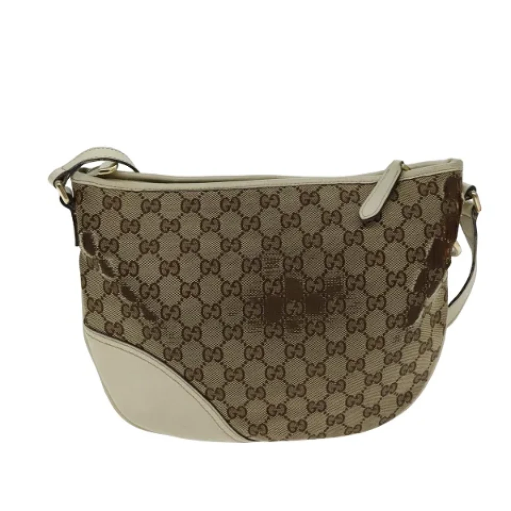 Gucci Vintage Pre-owned Canvas gucci-bags Beige Dames
