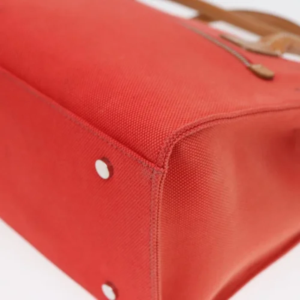 Burberry Vintage Pre-owned Canvas handbags Orange Dames