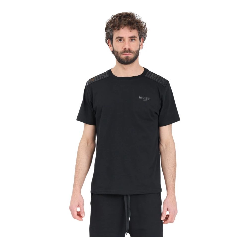 Moschino Zwart Katoen Regular Fit T-Shirt Black Heren
