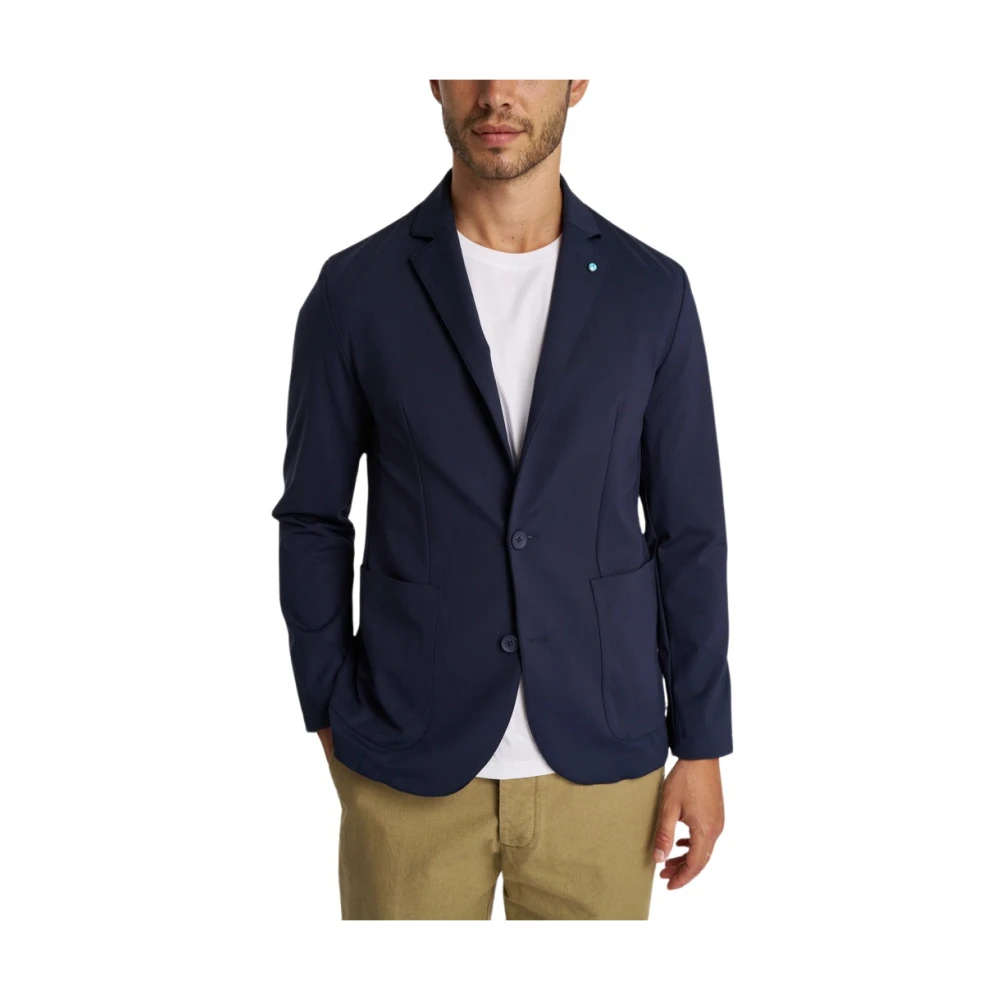 People of Shibuya Ultra-Light Two-Button Jacket Blue Heren