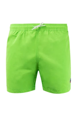 Neongröna badshorts