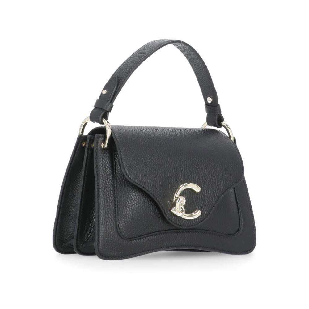 Coccinelle Zwarte Leren Handtas Vrouw Black Dames