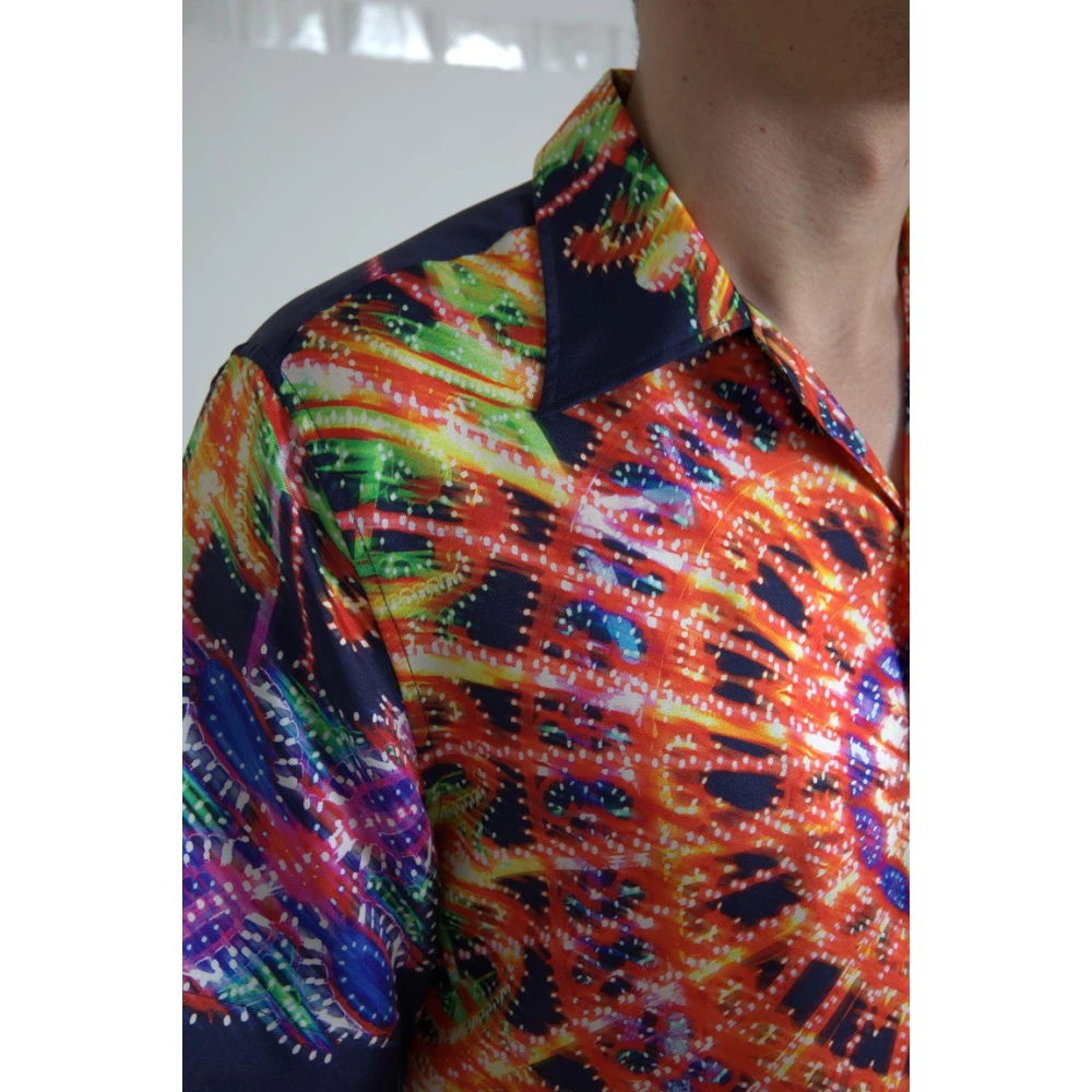 Dolce & Gabbana Short Sleeve Shirts Multicolor Heren