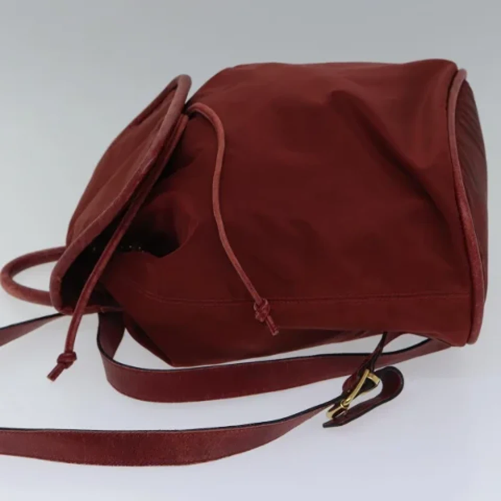 Celine Vintage Pre-owned Nylon backpacks Red Dames