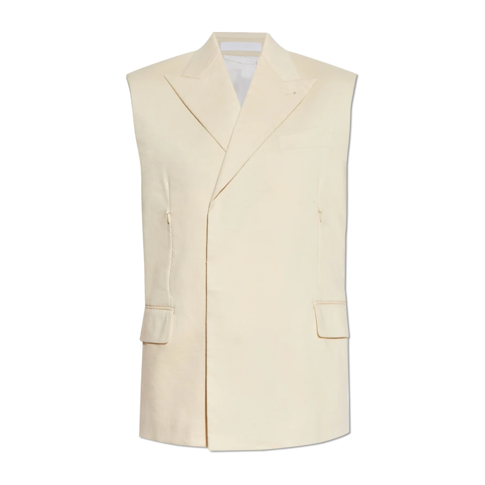Helmut Lang Linnen vest Beige Dames