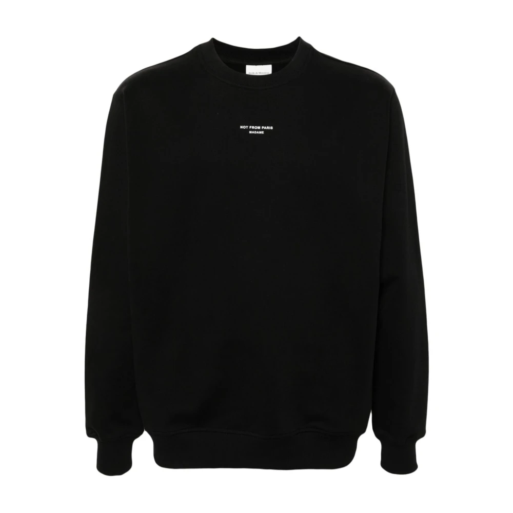Drole de Monsieur Zwarte Sweatshirt Aw24 Black Heren