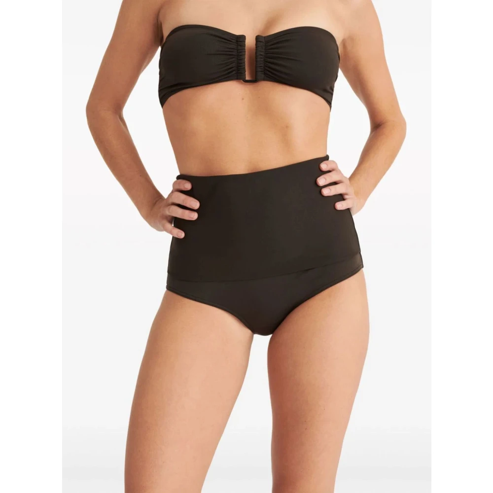Eres Hoge Taille Bikini Broekjes Green Dames