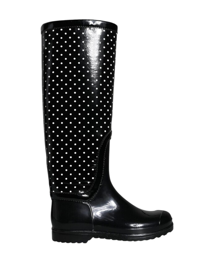 polka-dot-glossy-rain-boots