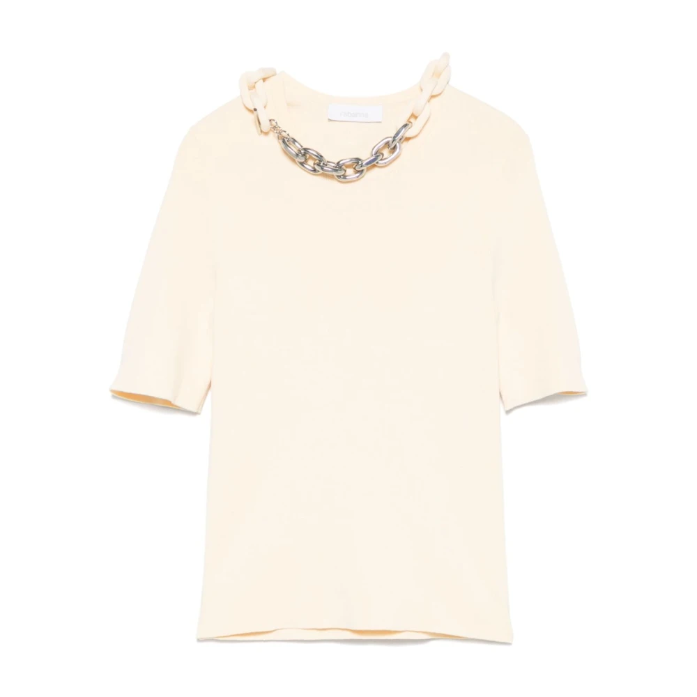 Rabanne - Tops > T-Shirts - Beige - Rabanne - Modalova