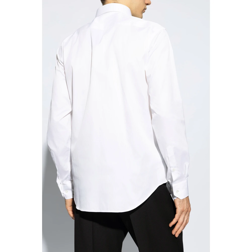 Giorgio Armani Klassiek overhemd White Heren