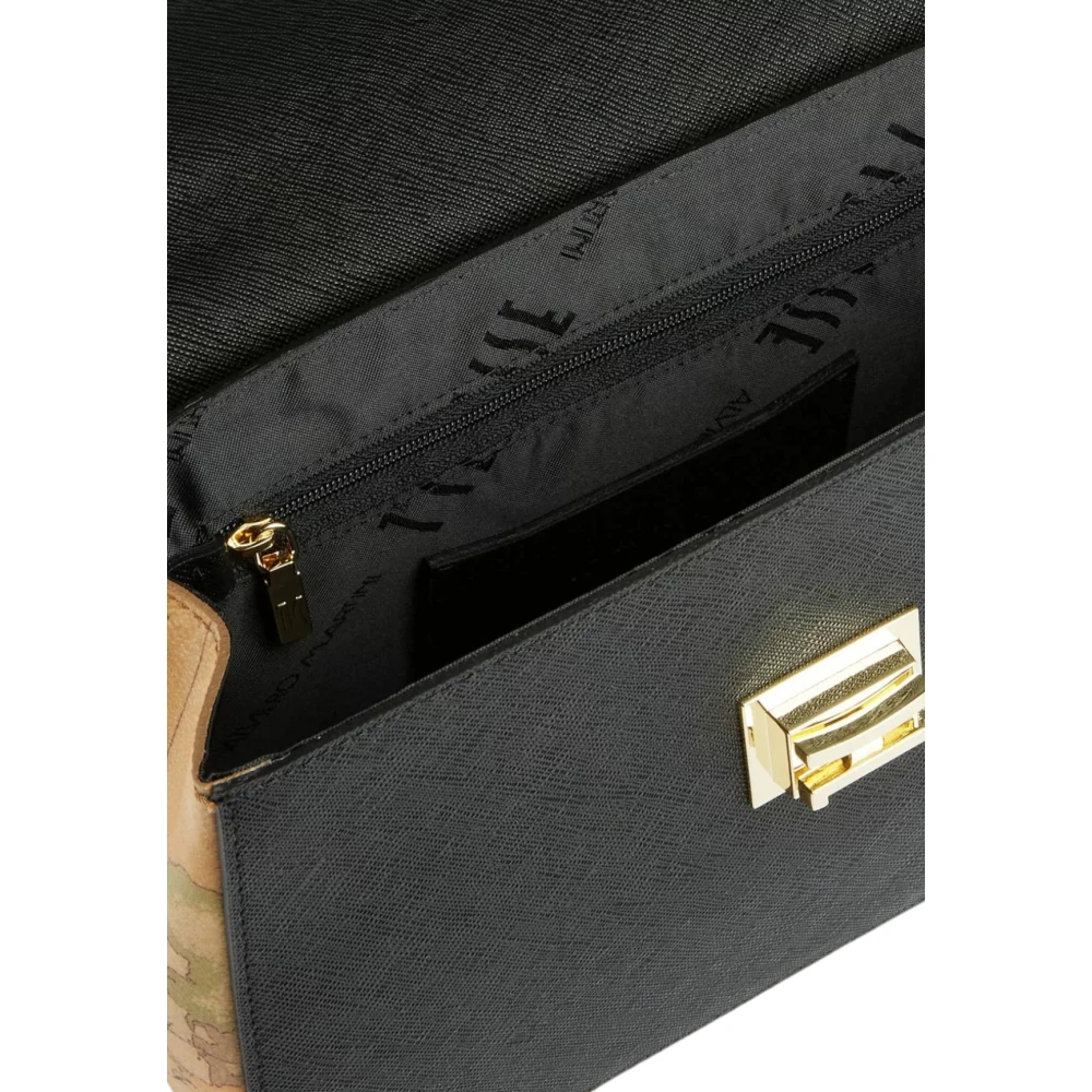 Alviero Martini 1a Classe Klassieke Zwarte Schoudertas met Ketting Black Dames