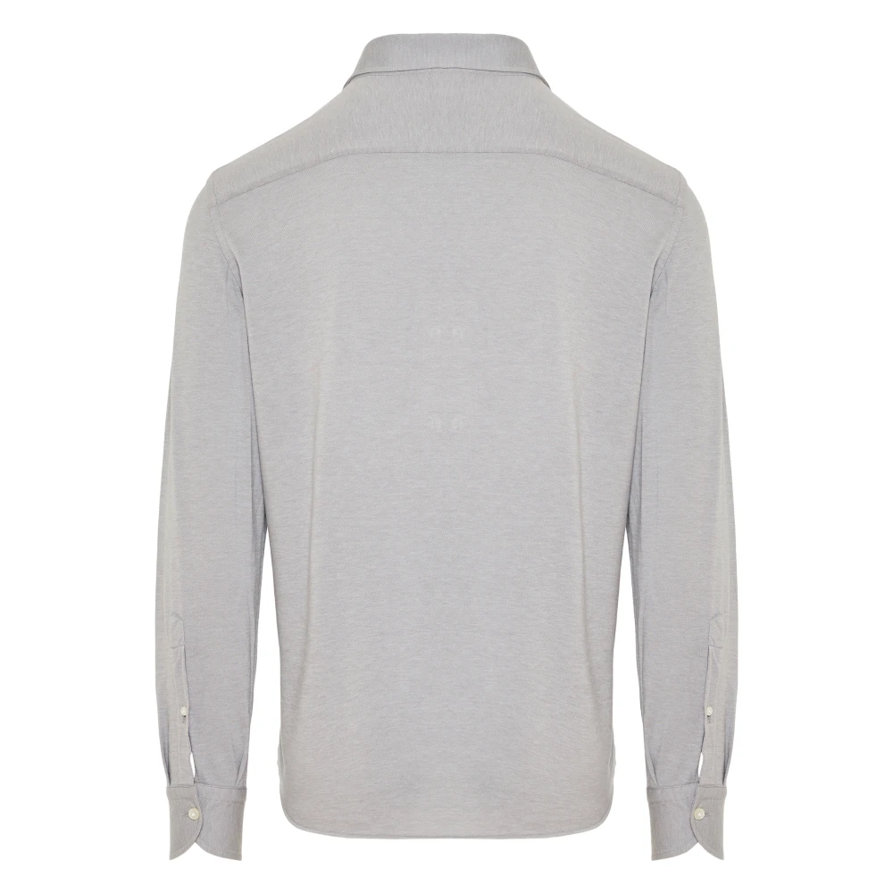 Sonrisa Italiaans Katoen Lyocell Shirt Gray Heren