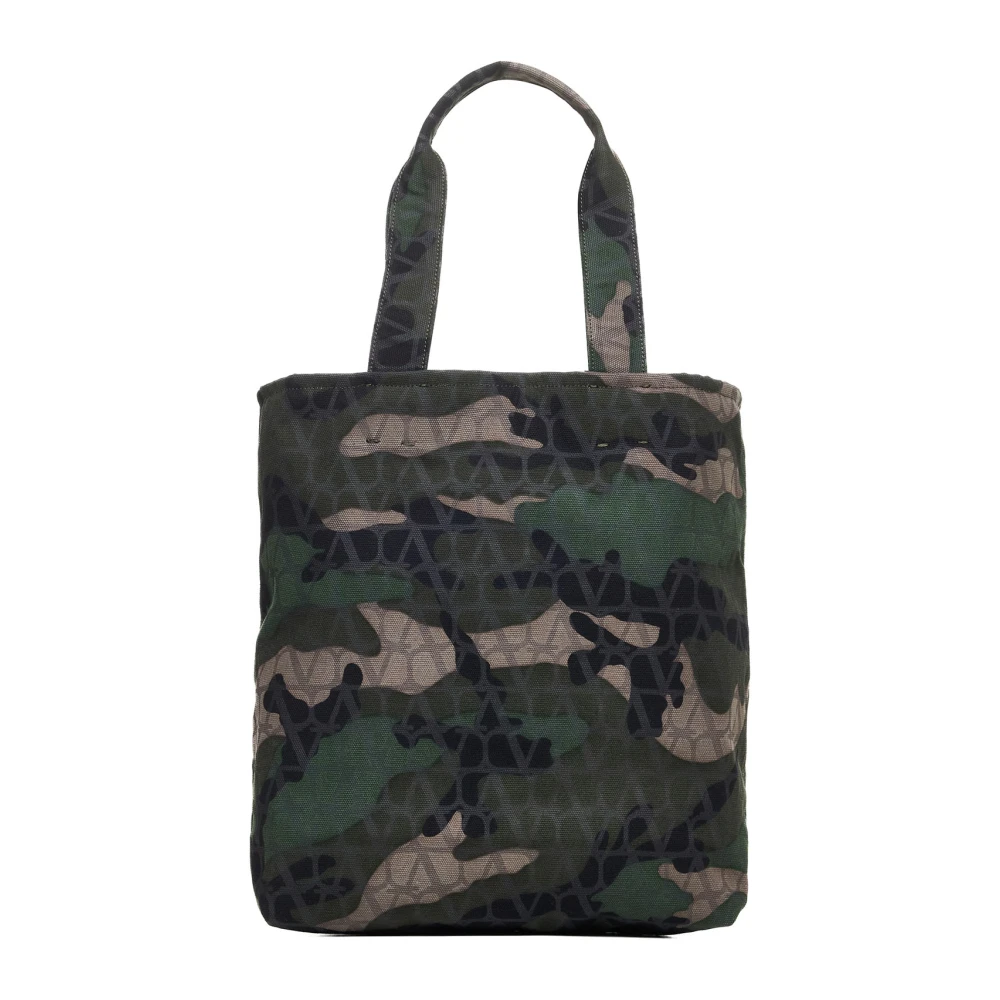 Valentino Garavani Iconographe Camouflage Toteväska Green, Herr