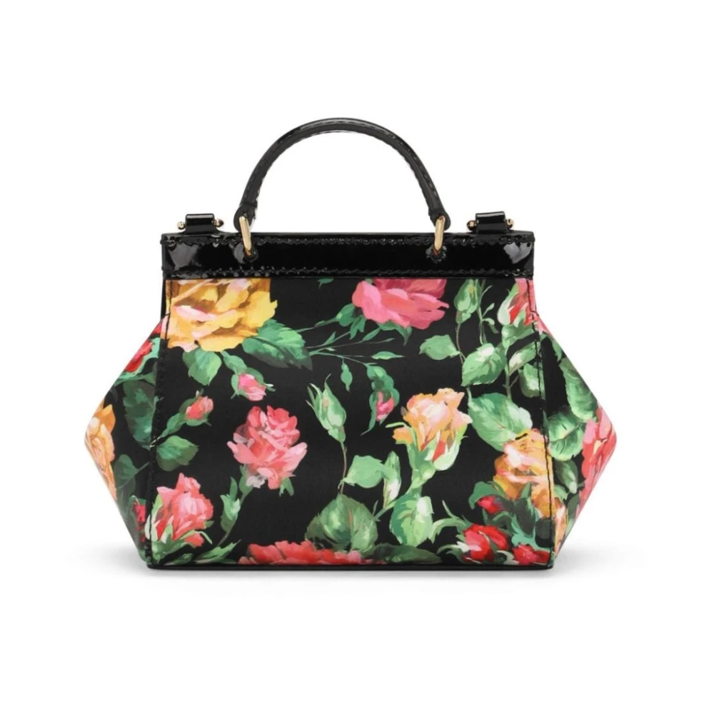 Dolce & Gabbana Bloemenprint Satijnen Schoudertas Multicolor Heren