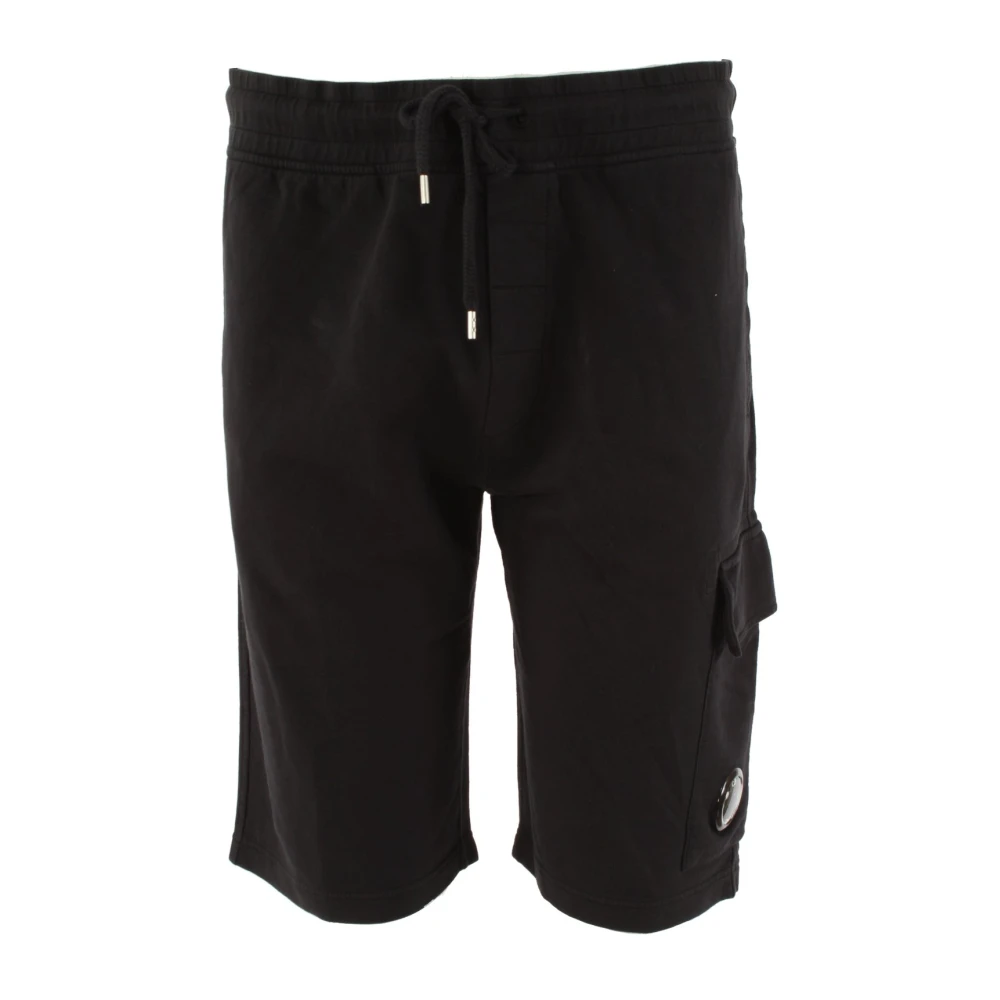C.p. Company Men's Black Cargo Bermuda Shorts