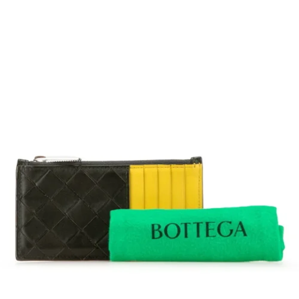 Bottega Veneta Vintage Pre-owned Leather wallets Yellow Dames