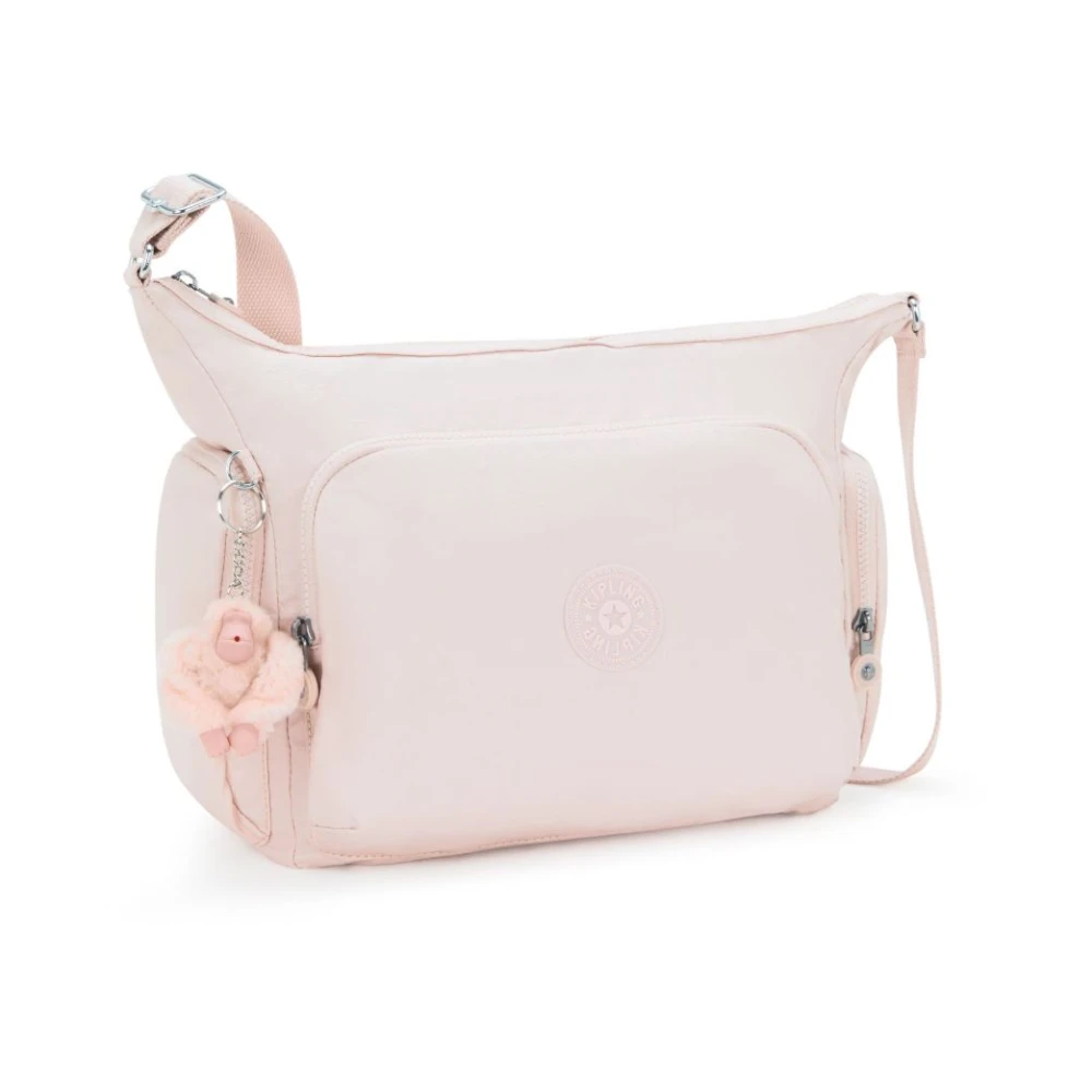 Kipling Lichtgewicht Schoudertas met Meerdere Zakken Pink Dames