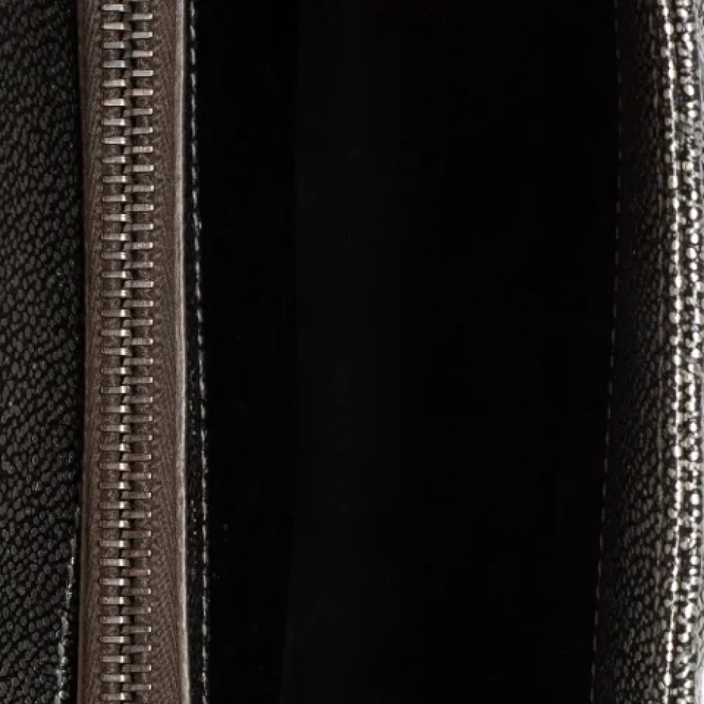 Yves Saint Laurent Vintage Pre-owned Leather handbags Gray Dames