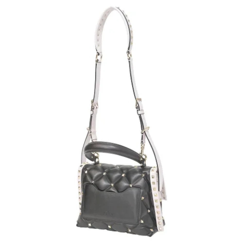 Valentino Vintage Pre-owned Leather shoulder-bags Black Dames