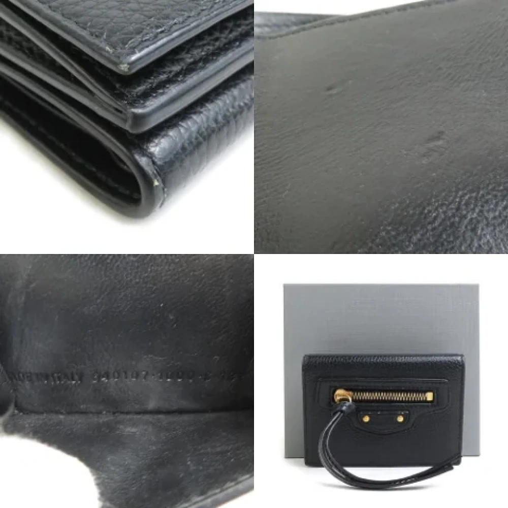 Balenciaga Vintage Pre-owned Leather wallets Black Unisex