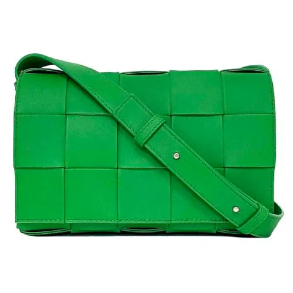 Bottega Veneta Vintage Pre-owned Leather shoulder-bags Green Dames