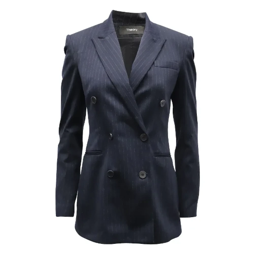 Theory Fabric outerwear Blue Dames