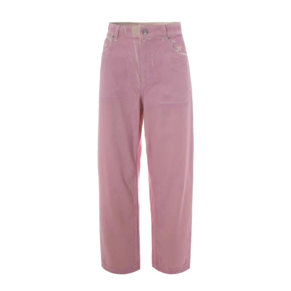Marni Pink Loose Fit Jeans, Female, Xs, Loose-Fit Jeans