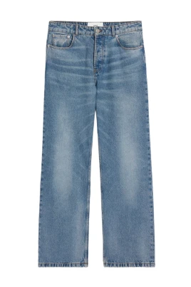 Blå Jeans Klassisk Passform Stilrent Design
