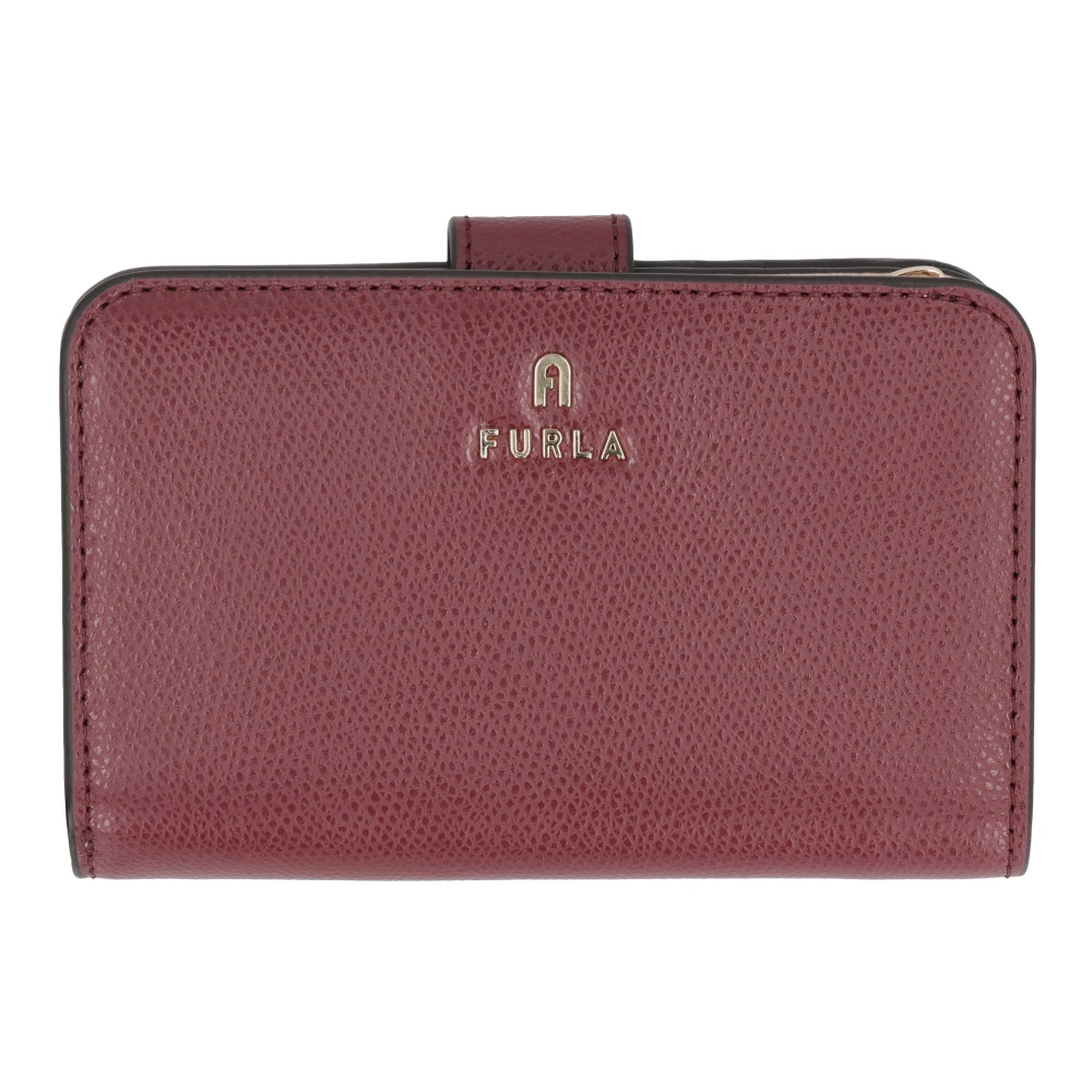 Furla Camelia leren portemonnee met muntvak Red Dames