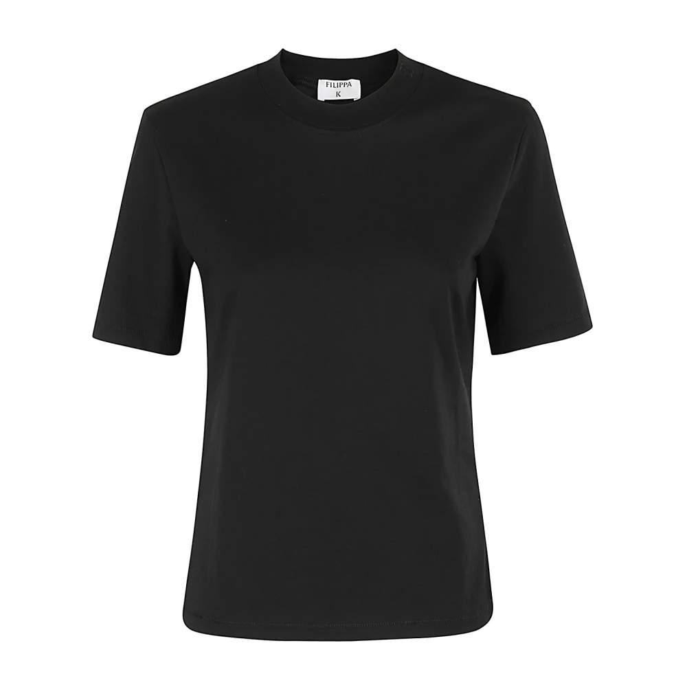 Filippa K Basis Mock Neck Tee Black Dames