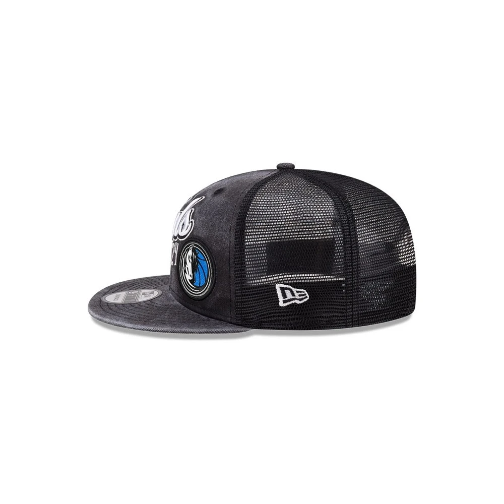 new era Zwarte versleten Mavericks Nba24 pet Gray Heren