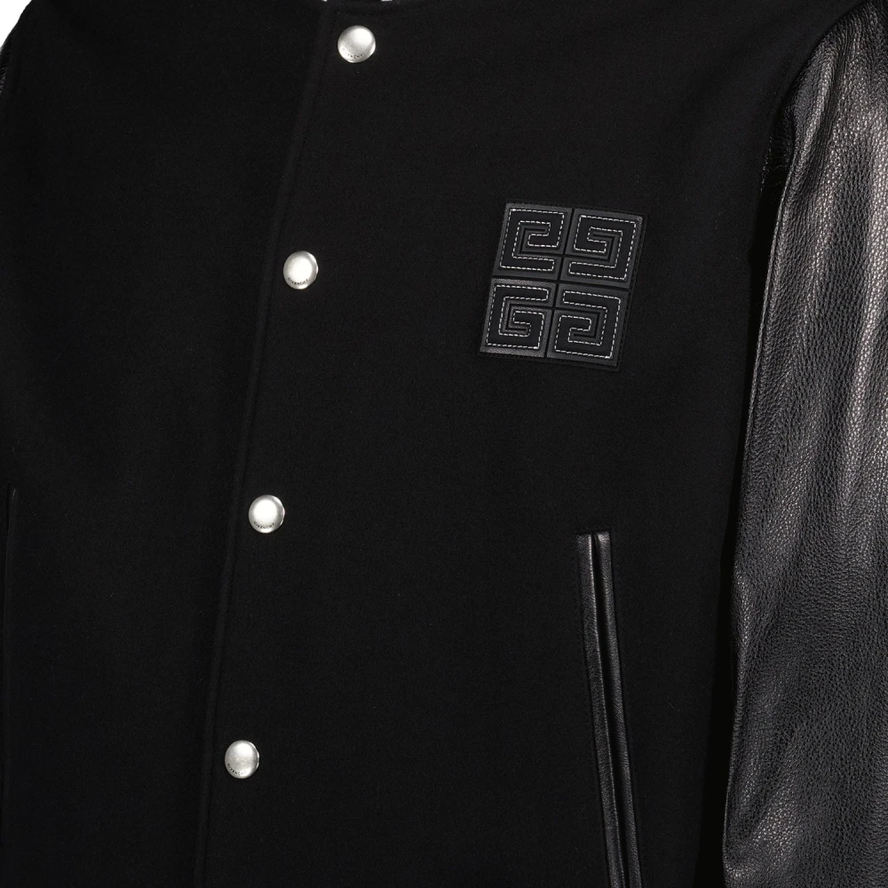 Givenchy Bomber Varsity Jacket Black Heren