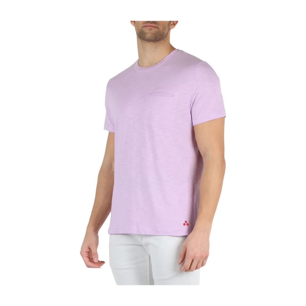 Peuterey Manderly FIM 01 Katoenen T-shirt Purple Heren