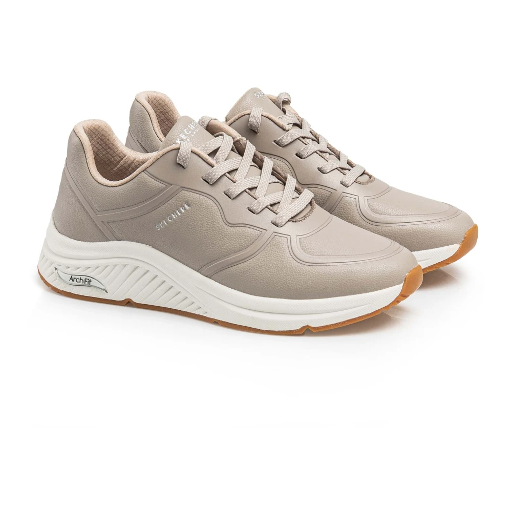 Skechers Arch Fit Sneakers för kvinnor Beige, Dam