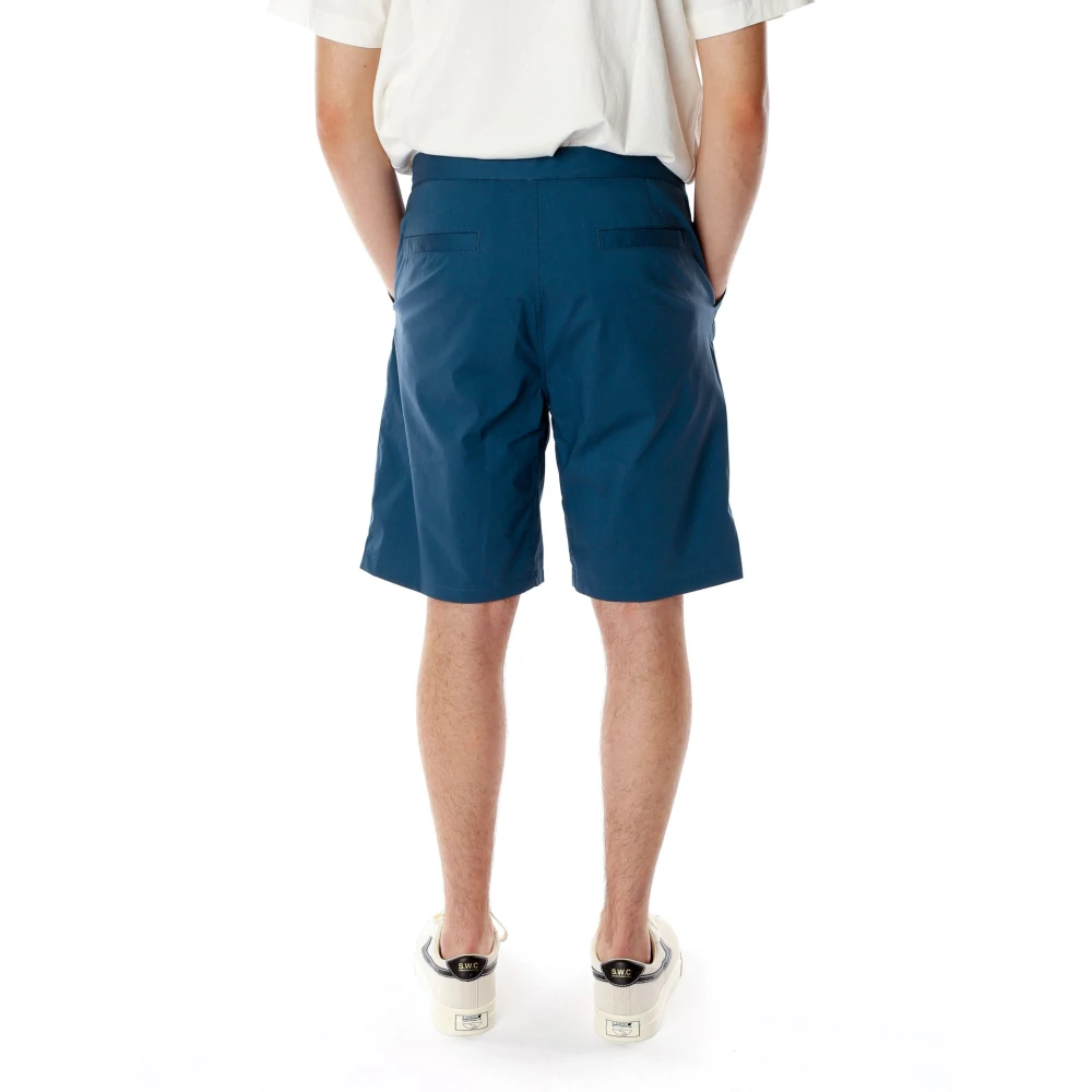 by Parra Zebra Gestreepte Relaxed Fit Shorts Blue Heren