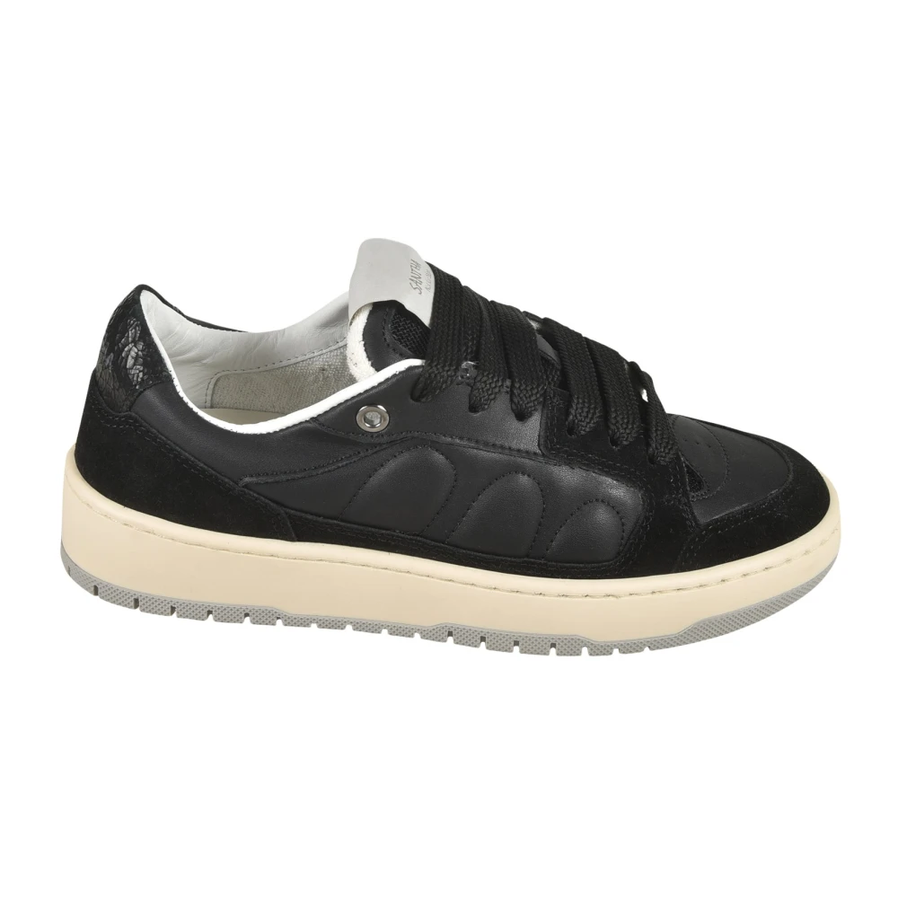 Santha Zwarte Sneakers Heren Schoenen