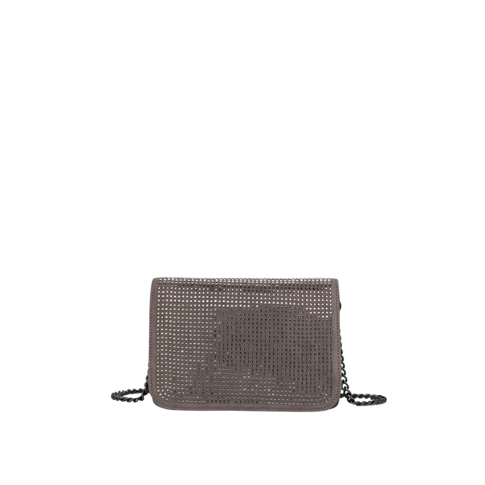 Alma en Pena Tas met strass klep Gray Dames