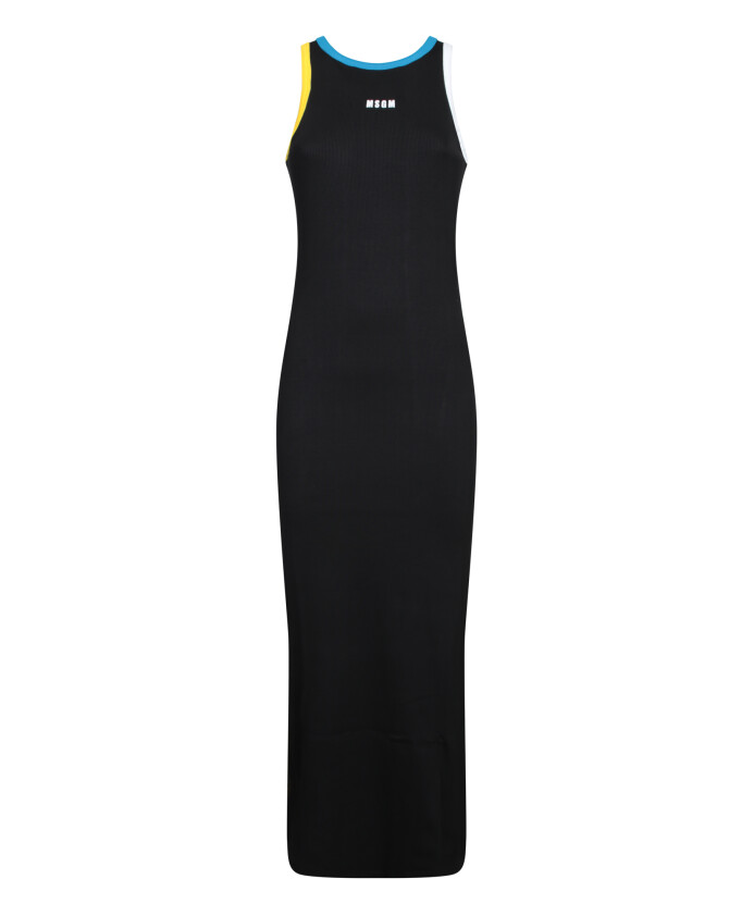 robe-midi-sans-manches-jaune