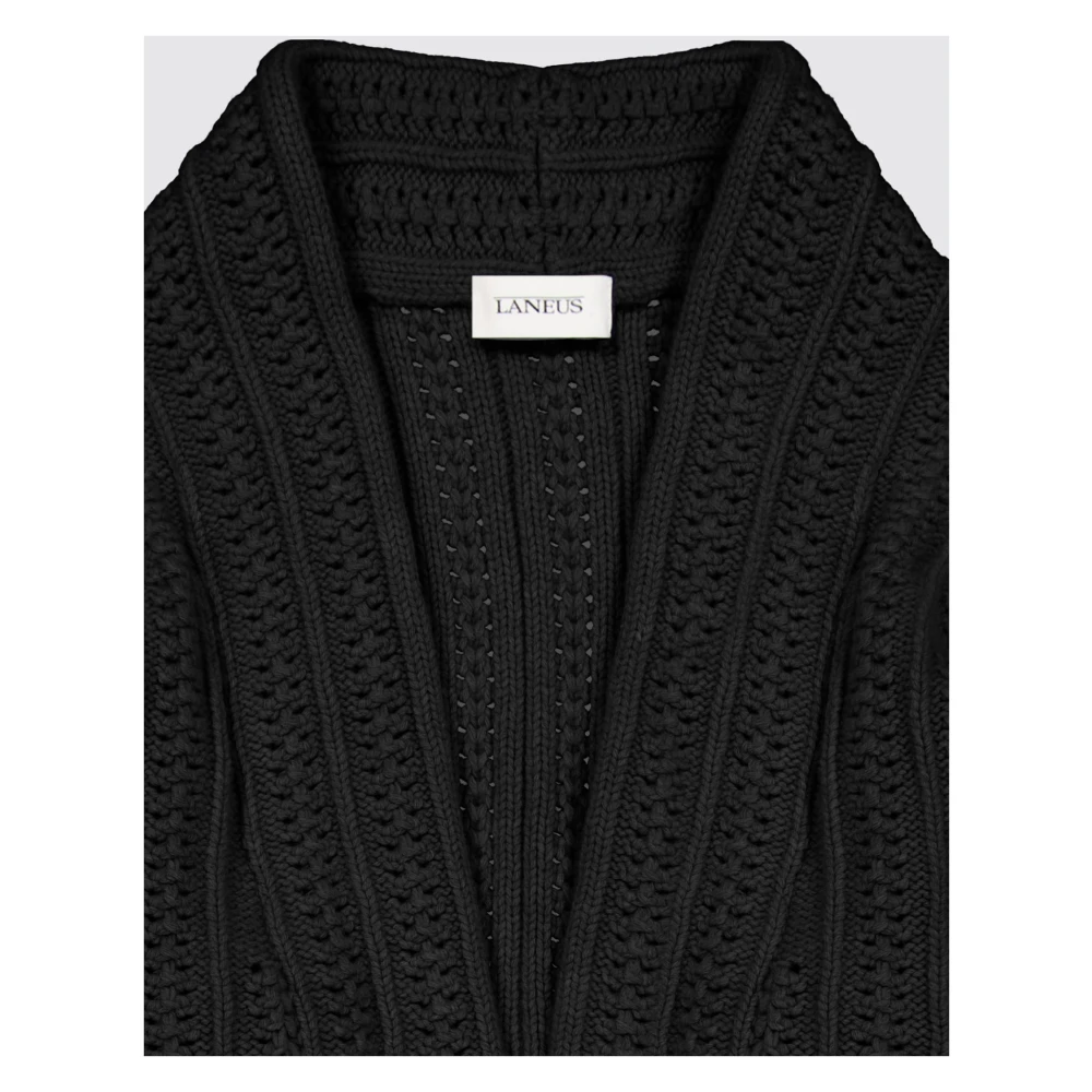 Laneus Wollen Vest Jas Hybride Black Heren