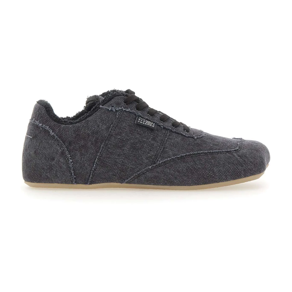 Mm6 Maison Margiela Men's Black Anatomic Canvas Sneaker