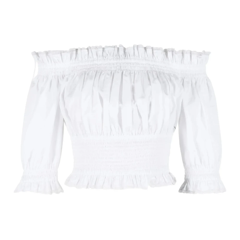 Dolce & Gabbana Women's White Off-Shoulder Blouse